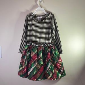 Bonnie Jean Dress Color: Holiday Pattern Size:6